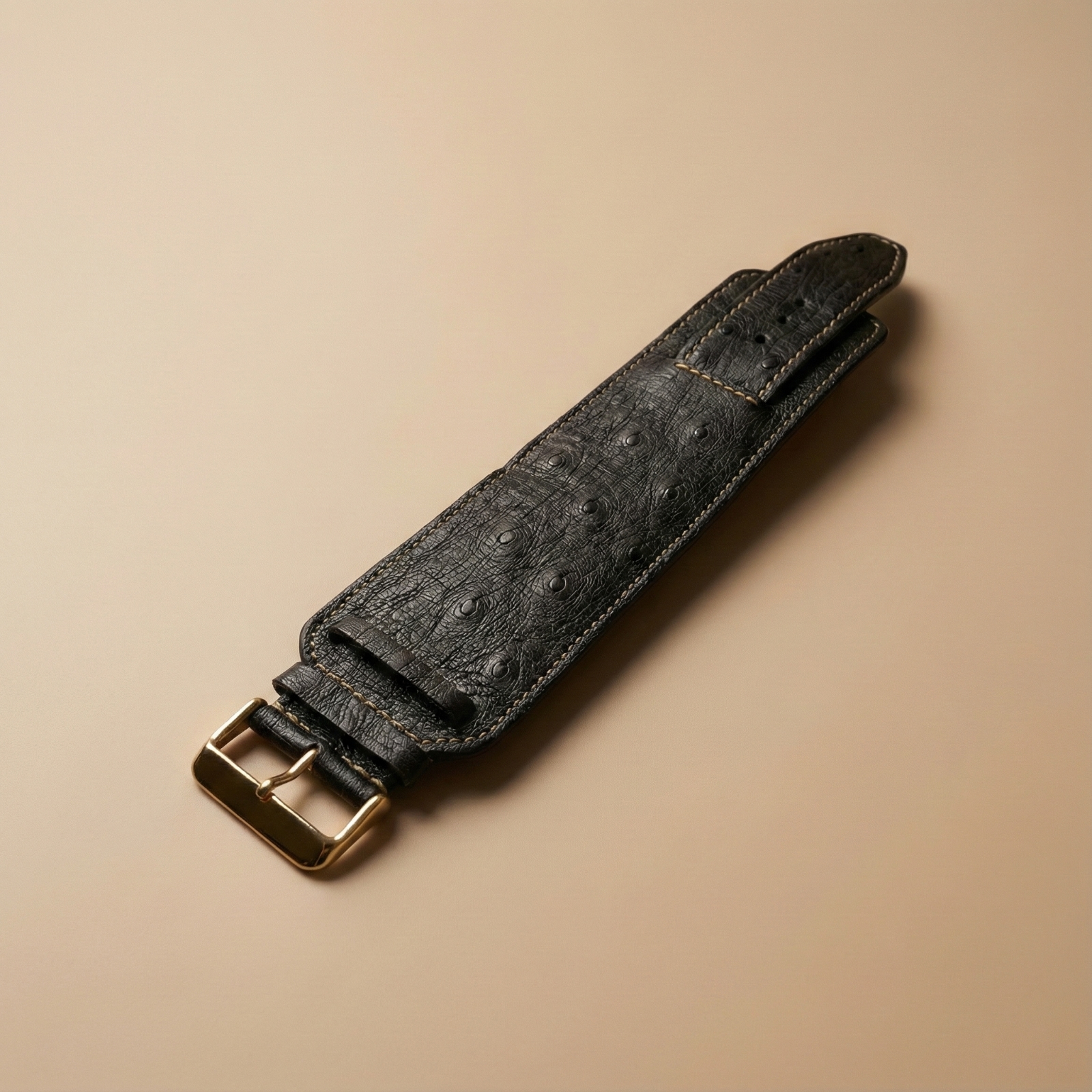 Lederarmband breit Paula schwarz LE10141-sw