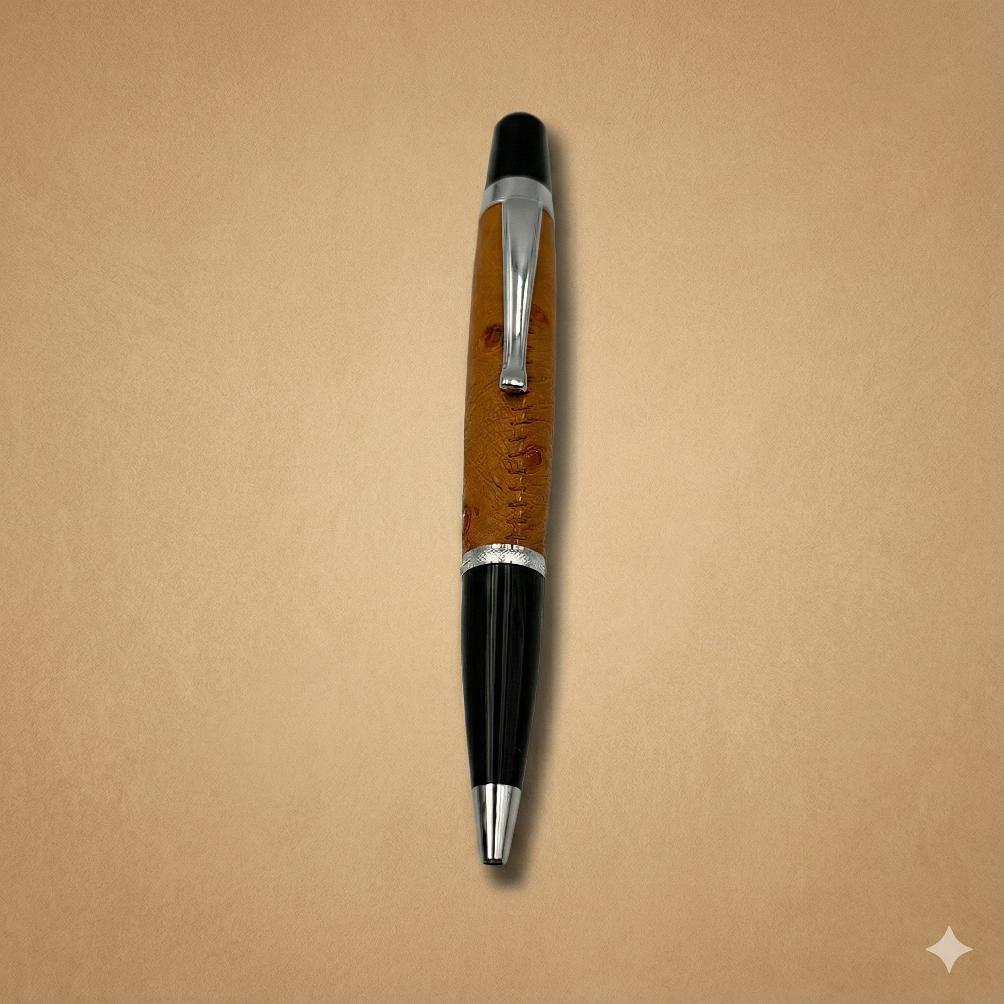 Kugelschreiber Silas edles Design cognac LE10192-co